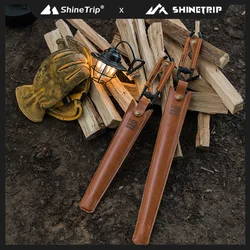 ShineTrip-Camping Fire Poker Outdoor BBQ Thickened Anti-Scald Carbon Fire Poker Lightweight Portable Carbon Steel Fire Poker