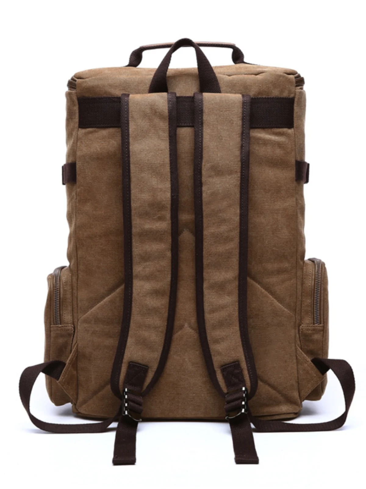Retro Canvas Double Shoulder Backpack Large Capacity Travel Bag Casual Unisex Laptop Bag Student Bookbag Women's Backpack