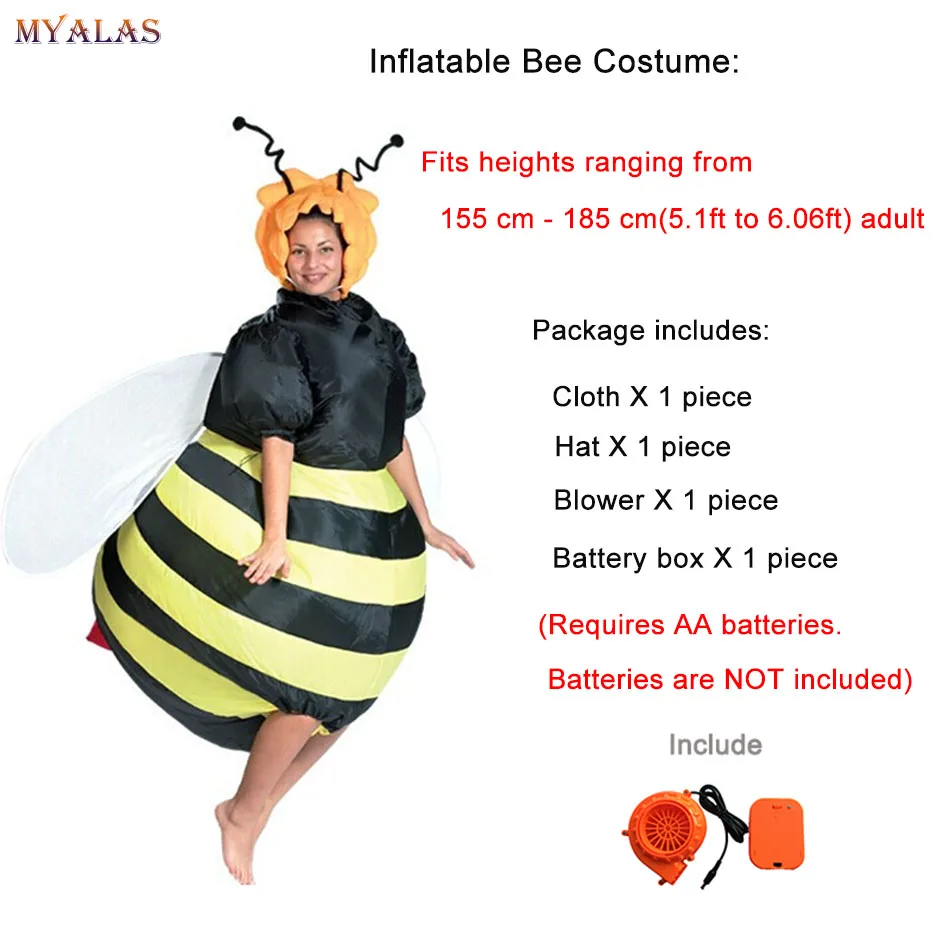 knee length dresses for ladies Sequined Bee Costume Dress: Women's Halloween Outfits main image 0