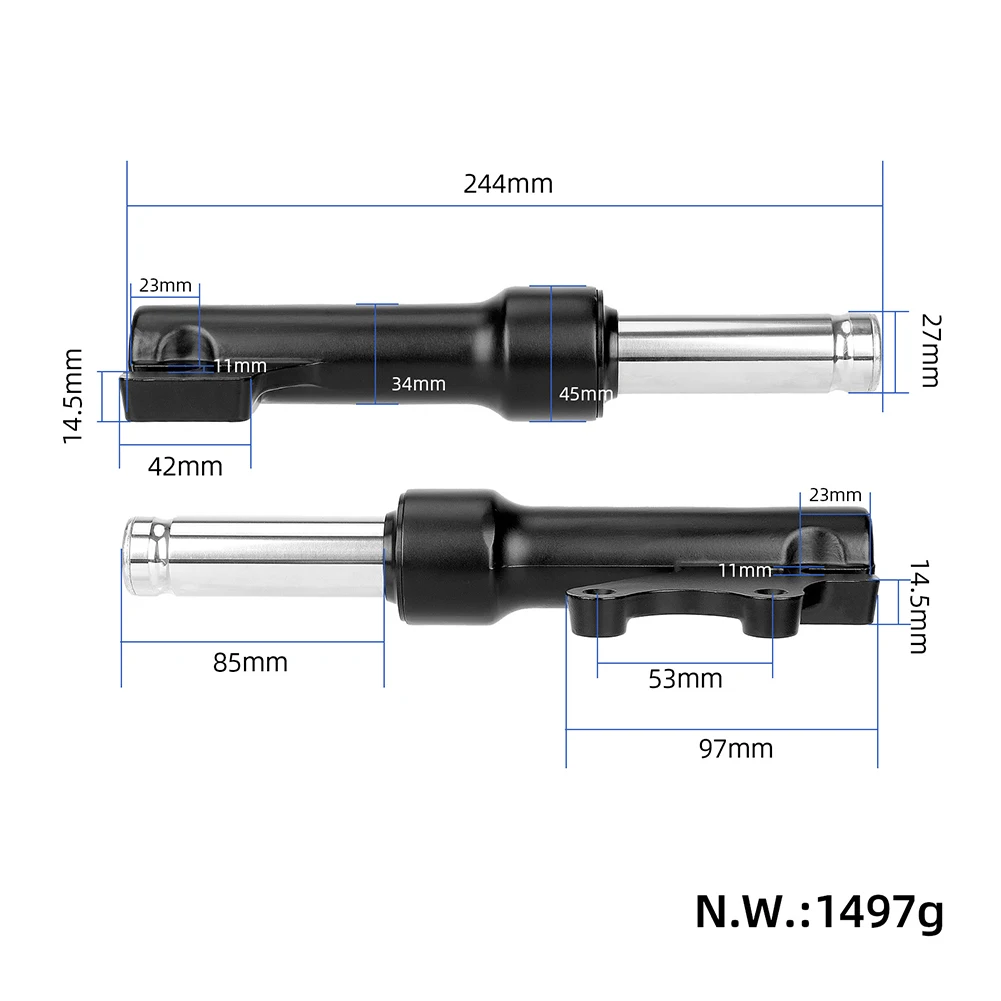 Modified Hydraulic Shock Absorber Electric Scooter Hydraulic Shock Applicable Colour Feature Front Wheel Inch Product Name