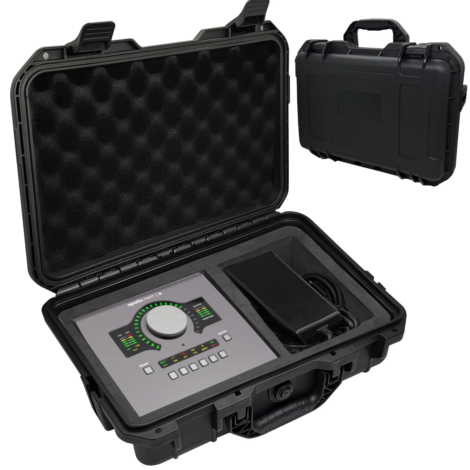 Protective Hard Carrying Case Compatible with Universal Audio Apollo Twin X Duo Gen 2, Plastic Hard Shell Storage Case with Cust