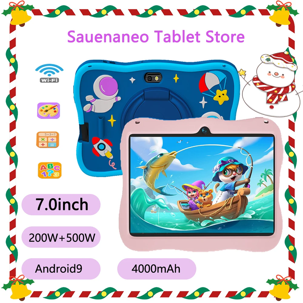 Tablette d'apprentissage et d'éducation pour enfants, WiFi 5G, 4 Go de RAM, 6 Go de ROM, batterie 7.0 mAh, cadeau de Noël pour les doyens, 4000 pouces, nouveau