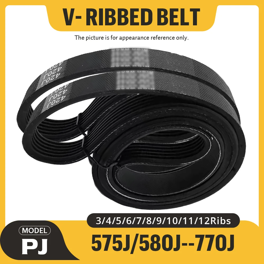 575J-770J Rubber multi wedge belt PJ multi groove belt grinder transmission belt air compressor belt automotive engine belt