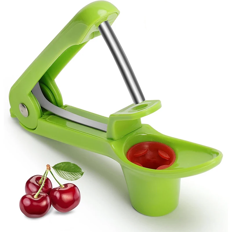 Cherry Pitter Stainless Steel Cherry Corer Pitter Tool with Hand-held Push Pit Cherry with Ease For Making Cherry Jam YY111