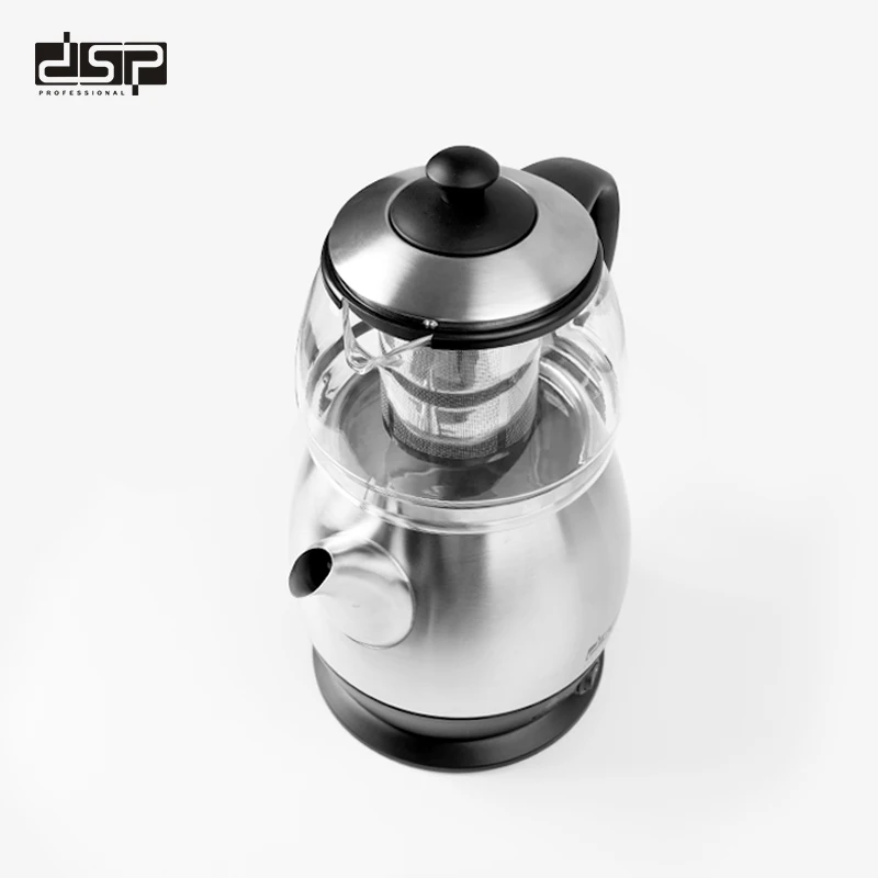 DSP Hot sale 1.2L 1.5L Electric Kettle Glass Electric Kettle Tea Maker With Glass Teapot With Temperature Control base