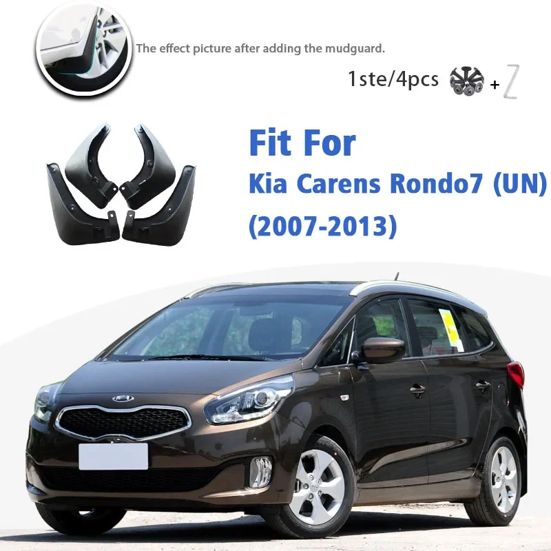 

Mudflaps For Kia Carens Rondo7 (UN) 2007-2013 Front Rear 4pcs Mud Flap Mudguards car Accessories styline Mud Flap Fender