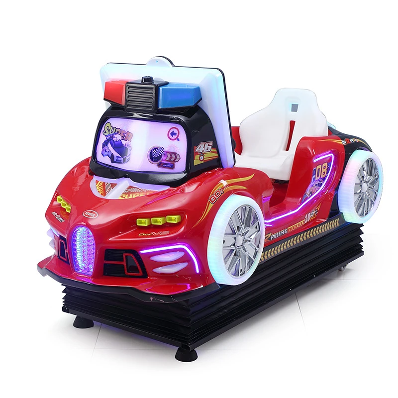 New children's coin operated simulation racing car game console video rocking car interaction