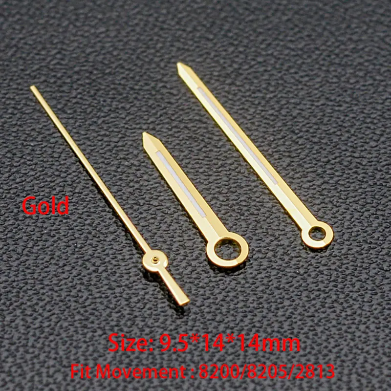 Modified Watch Hands NO Green  Luminous Logbook Needle Silver Gold Rose Watch Accessories for 8205 8215 2813 Movement