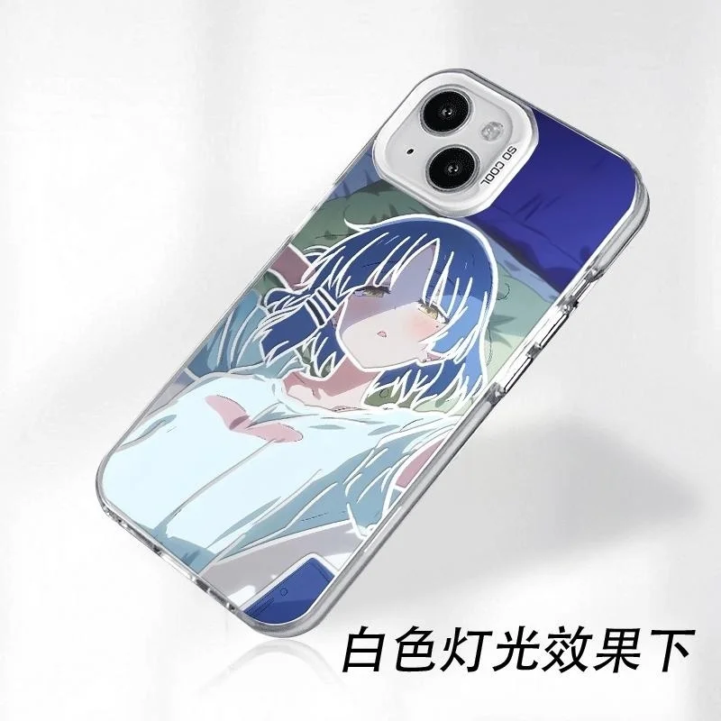 Capa de telefone linda menina Yamada Ryo para iPhone 11 12 13 14 15 16 17 Pro Max Plus XR mini Air Bocchi The Rock! Capa traseira do pijama