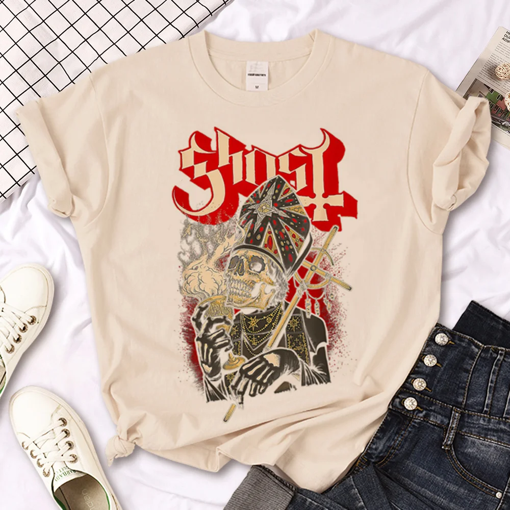 Ghost Band tshirt women comic funny manga t-shirts female Japanese streetwear manga clothing