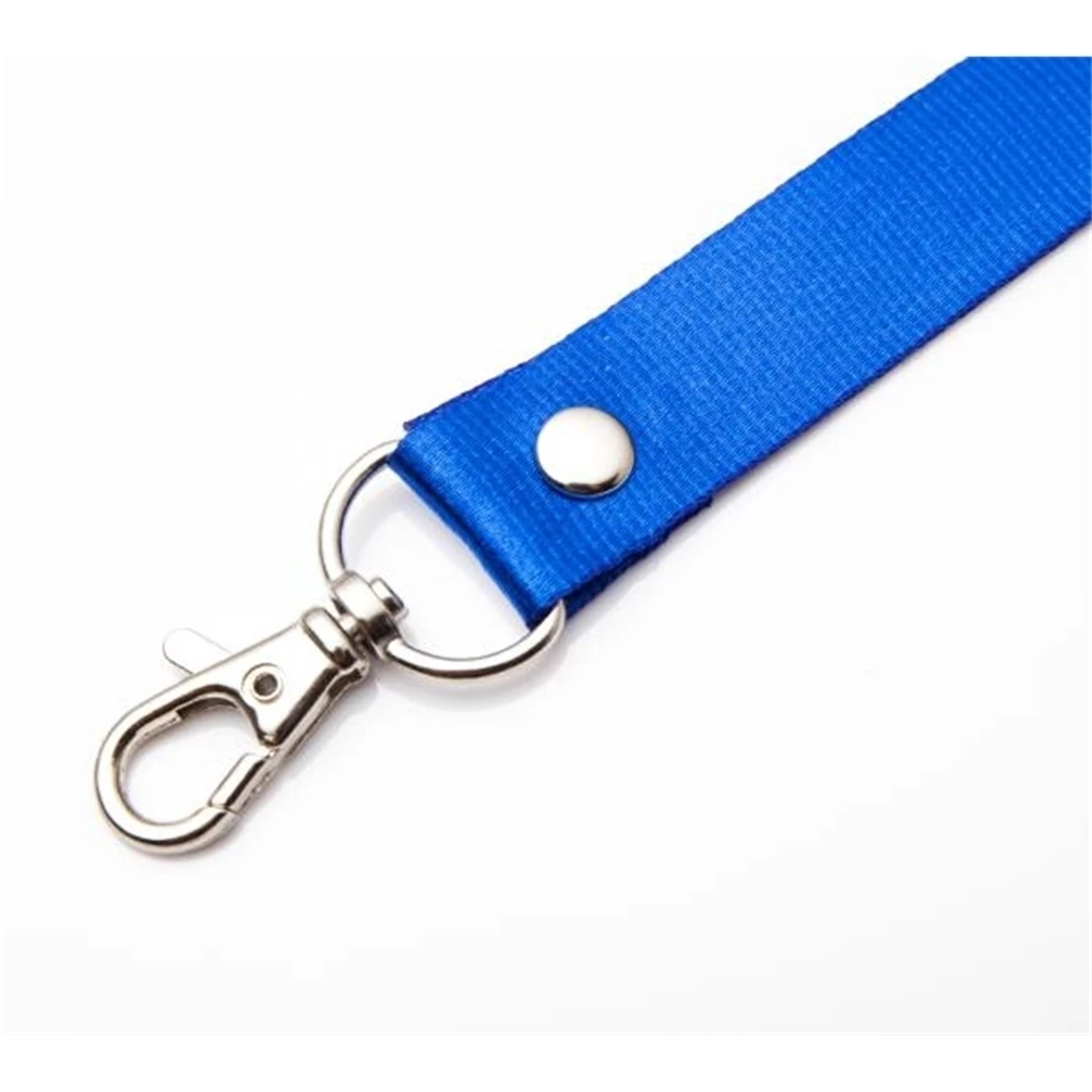 1.5cm Colorful Lanyard For Name Tag Id Card Holder Suspension Rope Cord Badge Rope Office School Supplies Metal Buckle Lanyard