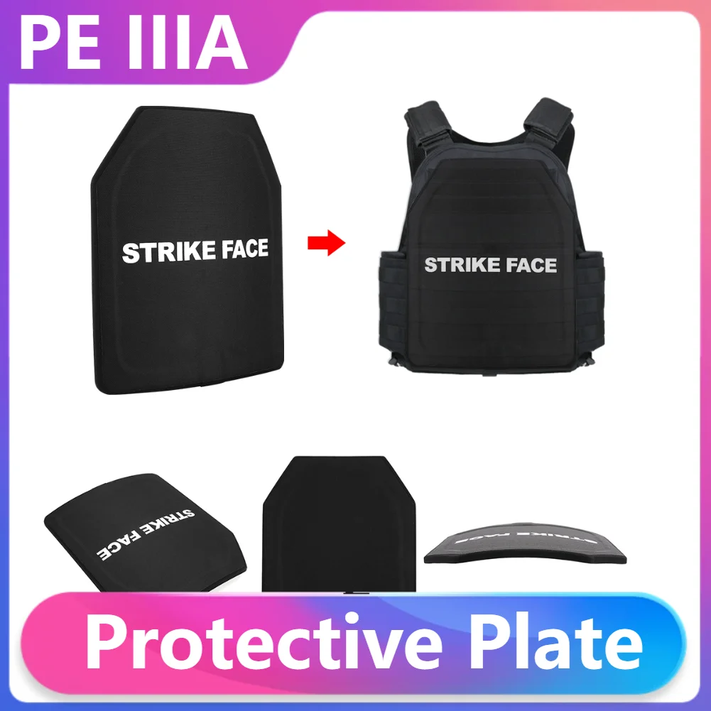 3/2/1PCS PE IIIA Anti Bullets Board Stab-Proof Composite Plate Board Anti Stab Composite Plate Safety Vest Ballistic Body Armour