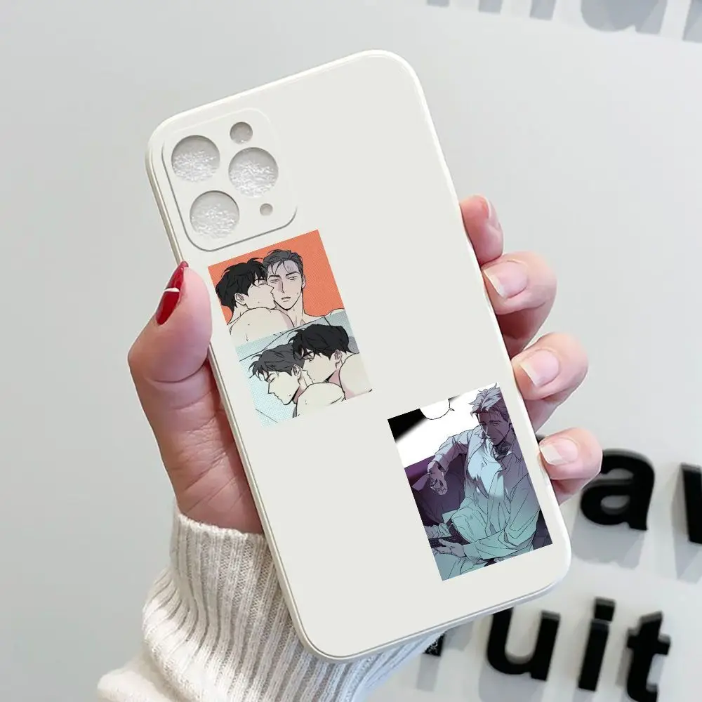 96 Blatt/Set koreanische bl Manga nassen Sand Aufkleber Computer, Telefon Fall dekorative Aufkleber wasserdicht