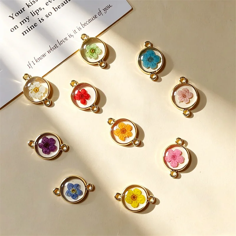 卸売-30個入り、カラフルな花柄の芯、幾何学模様の丸型、手作りビーズ、diy用、アクセサリー、衣料品、ヘアアクセサリー