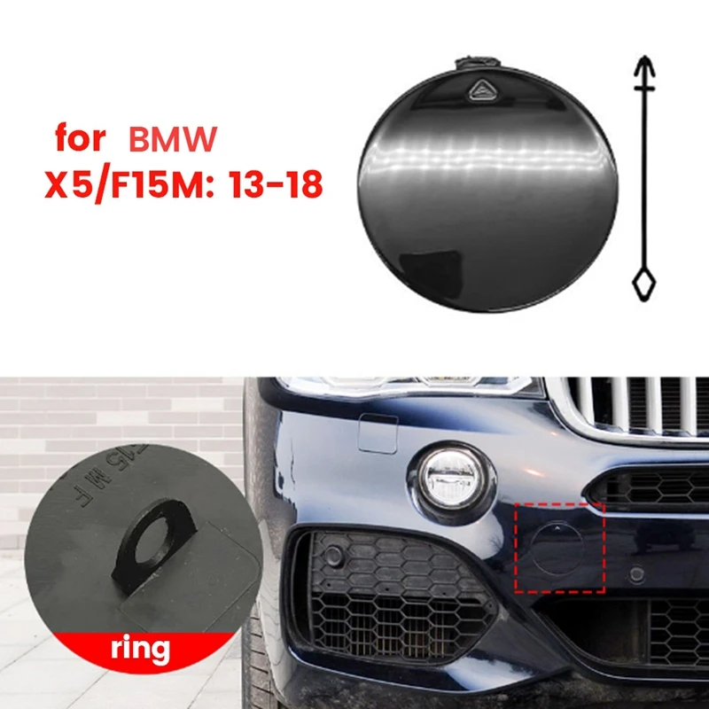 Car Front Bumper Tow Hook Cover Painted 51118060131 For BMW X5 M F15 2013-2018 Trailer Cover