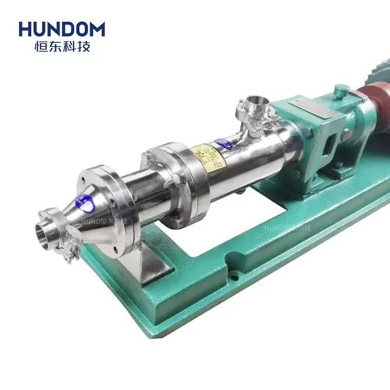 Stainless Steel Single Mono Screw High Viscosity Liquid Peanut Butter Transfer Pump