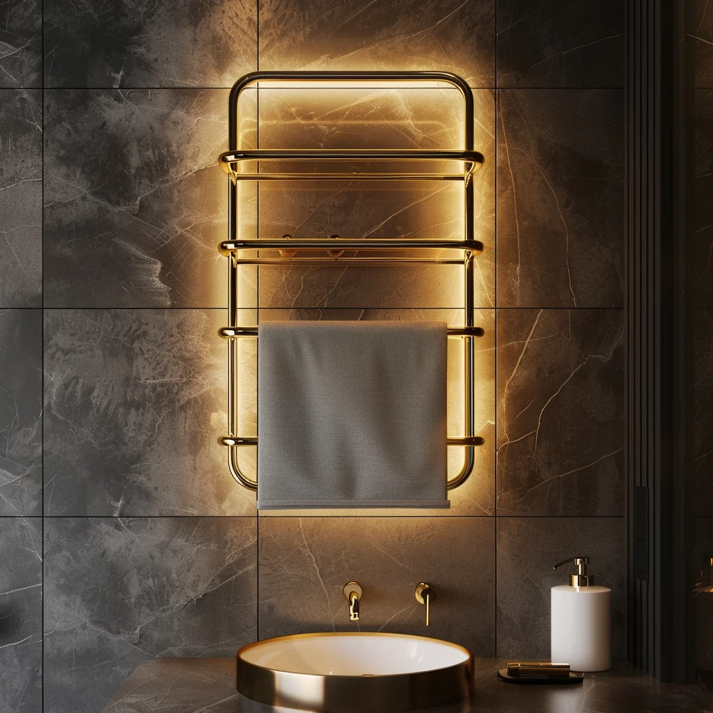 Electric Heated Drying Rack Metal Towel Rack Electric Towel Radiator Wall Mounted Towel Rack