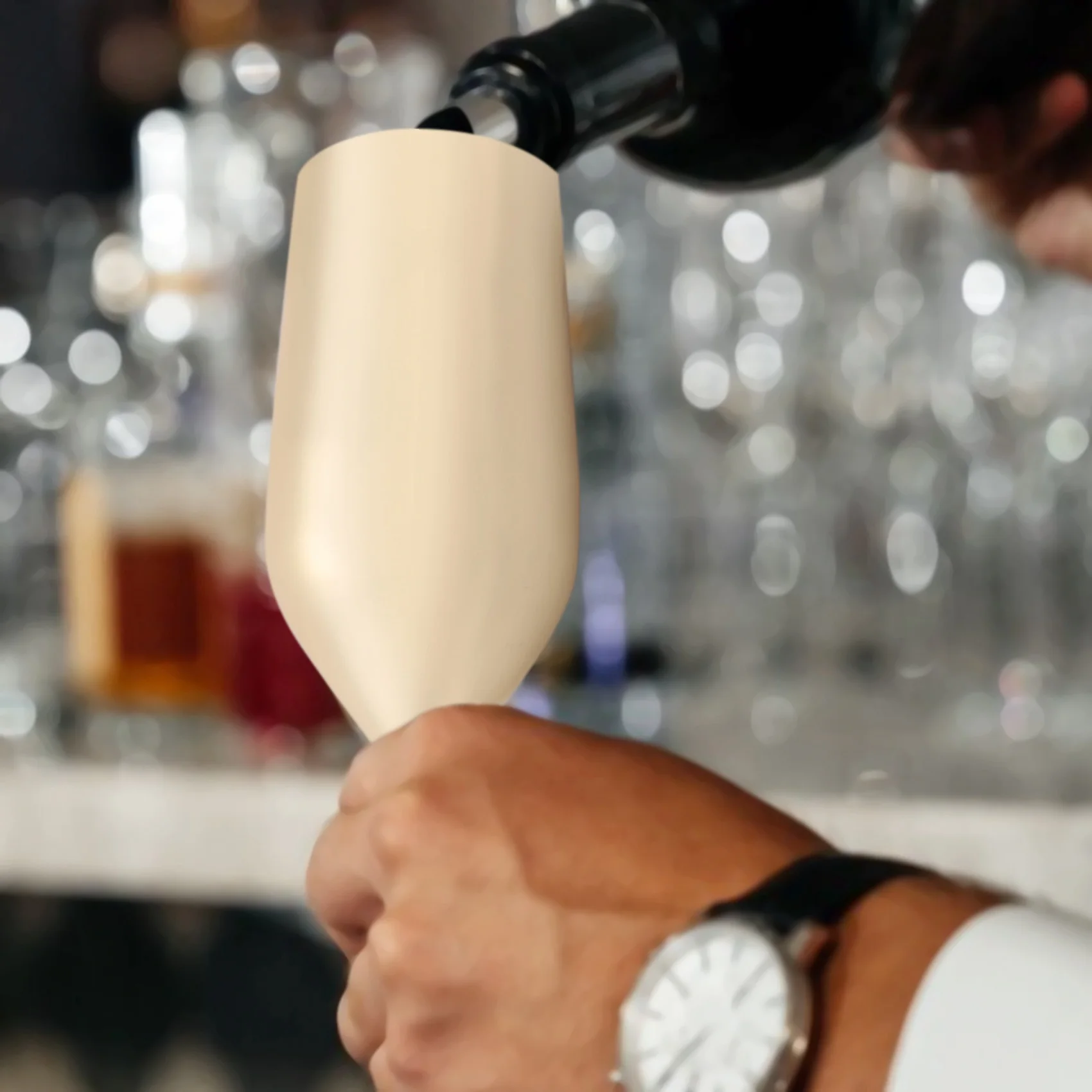 Verres à champagne incassables en acier inoxydable, flûtes à champagne en or brossé, tasse à clicks, vin de mariage, grillage de mariage, 2 pièces par ensemble