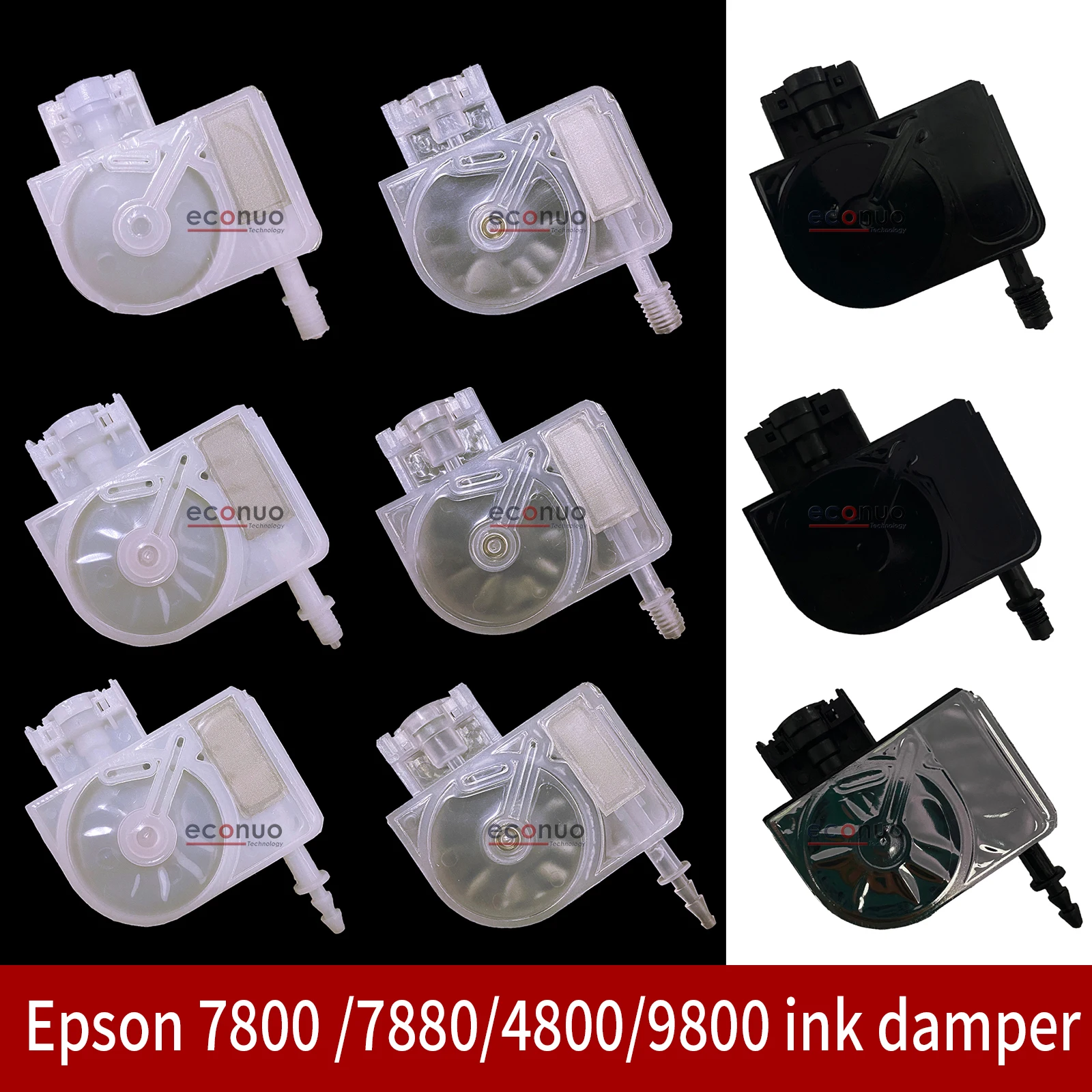 

10PCS Eco Solvent Uv Ink Damper DX5 5113 4720 i3200 for Epson 4800 4400 4880 7400 7450 7800 7880 9400 9800 9880 Printer Dumper