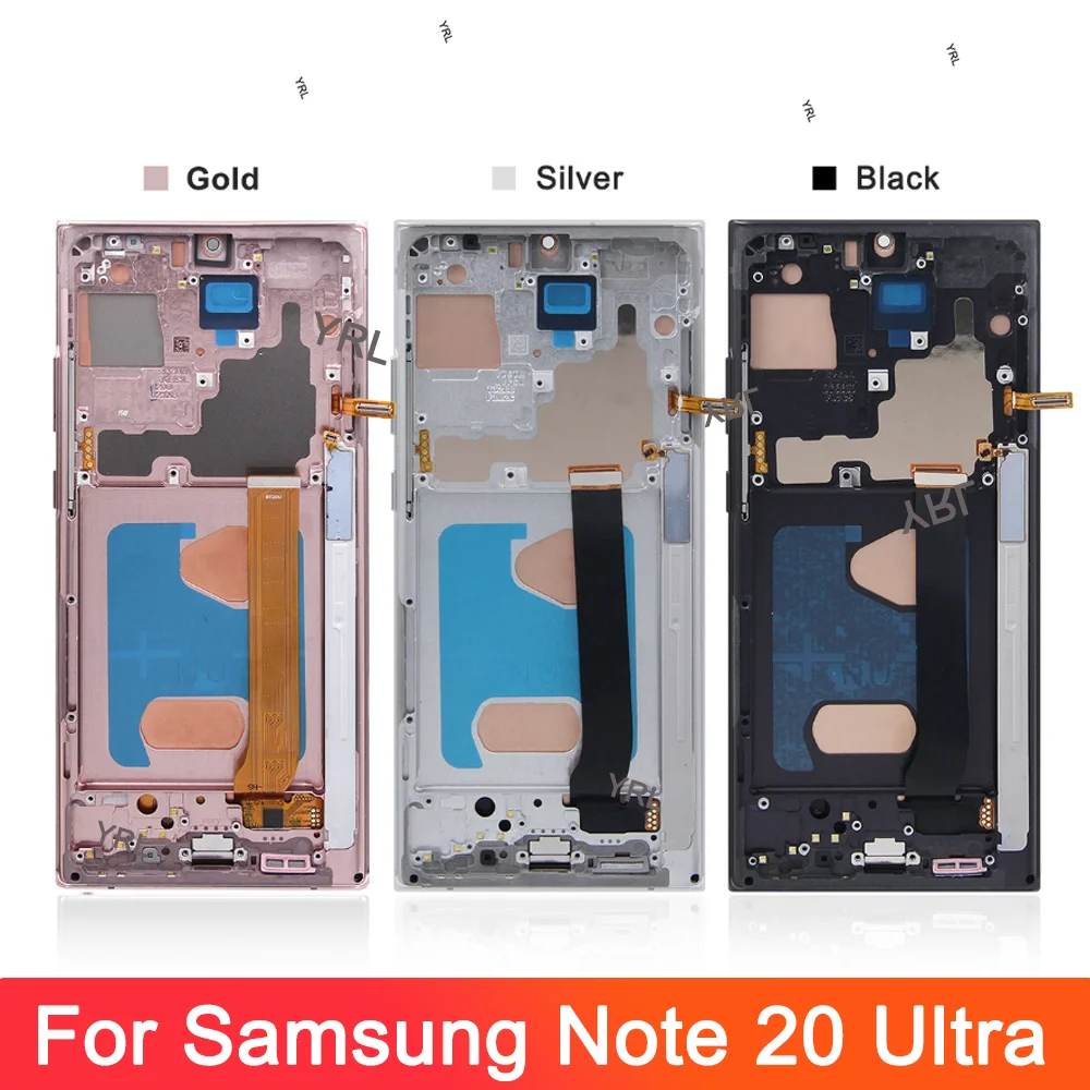 TFT Tested For for Samsung Note 20 Ultra with Frame Note 20 Ultra N985F N985F/DS Lcd Display Digital Touch Screen Replacement