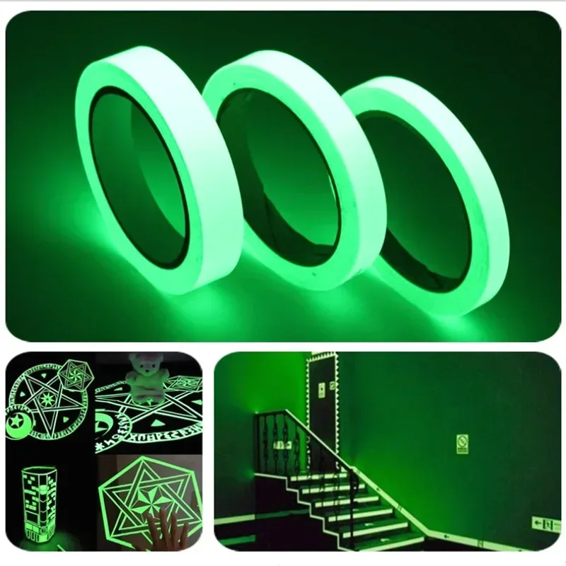 

1PC Luminous Tape Self-adhesive Tape Night Vision Glow In Dark Safety Warning Security Stage Home Decoration Tapes