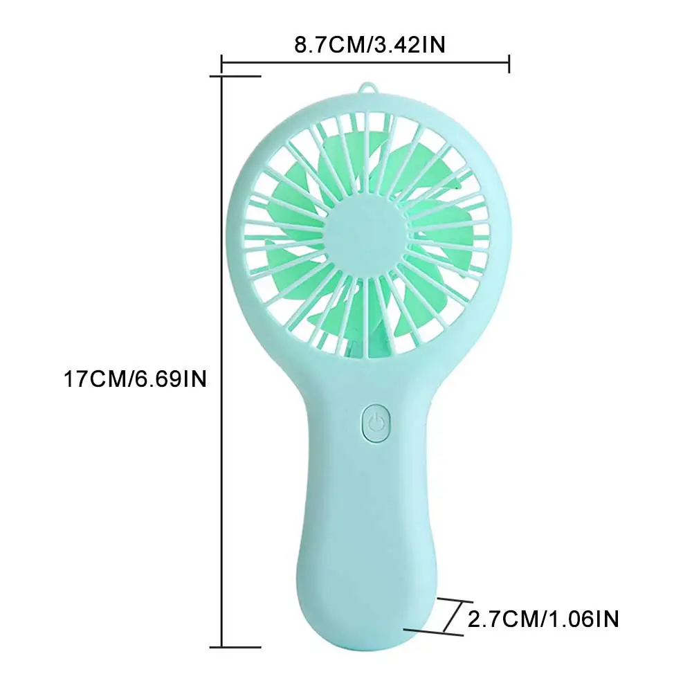 พัดลมไฟฟ้ามือถือแบบพกพาขนาดเล็กพัดลมทำความเย็นน้ำหนักเบาพัดลมห้อยมือถือพัดลมขนาดเล็กสำหรับนักเรียน