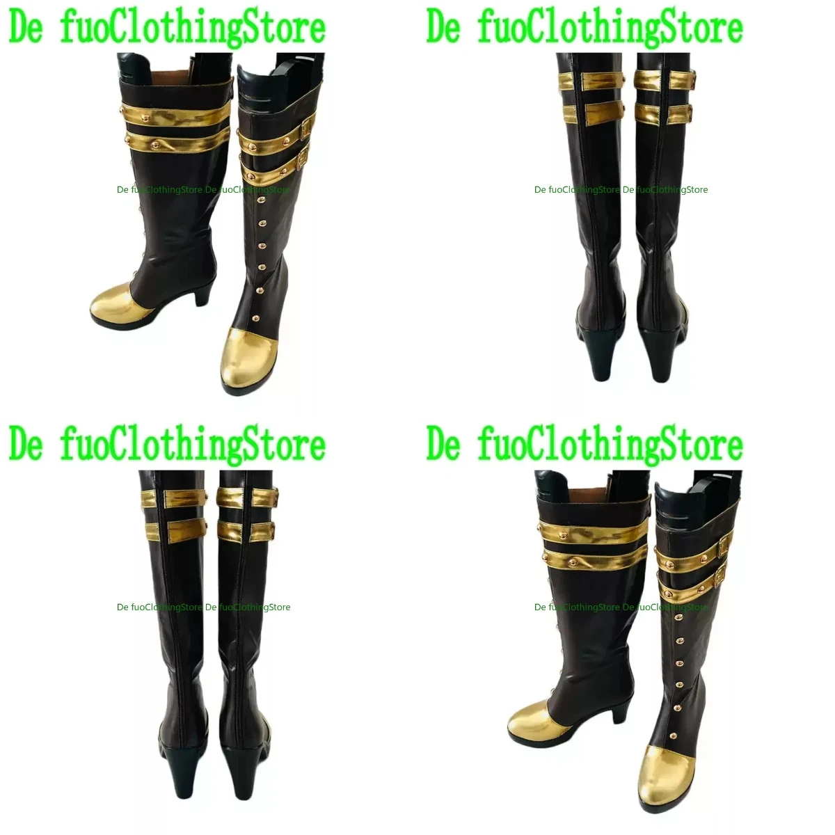 

Caitlyn Cosplay Girl Shoes Anime Boots Carnival Halloween Customization