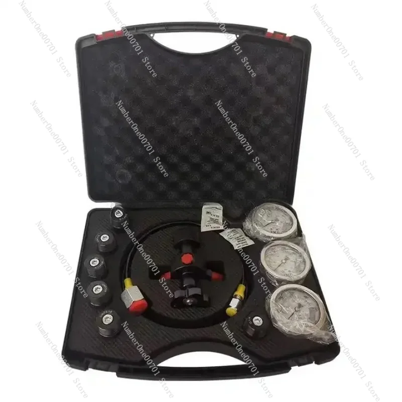 Pressure Test Kit and 7 IN 1 Hydraulic Accumulator Cylinder Nitrogen Gas Charging Kit