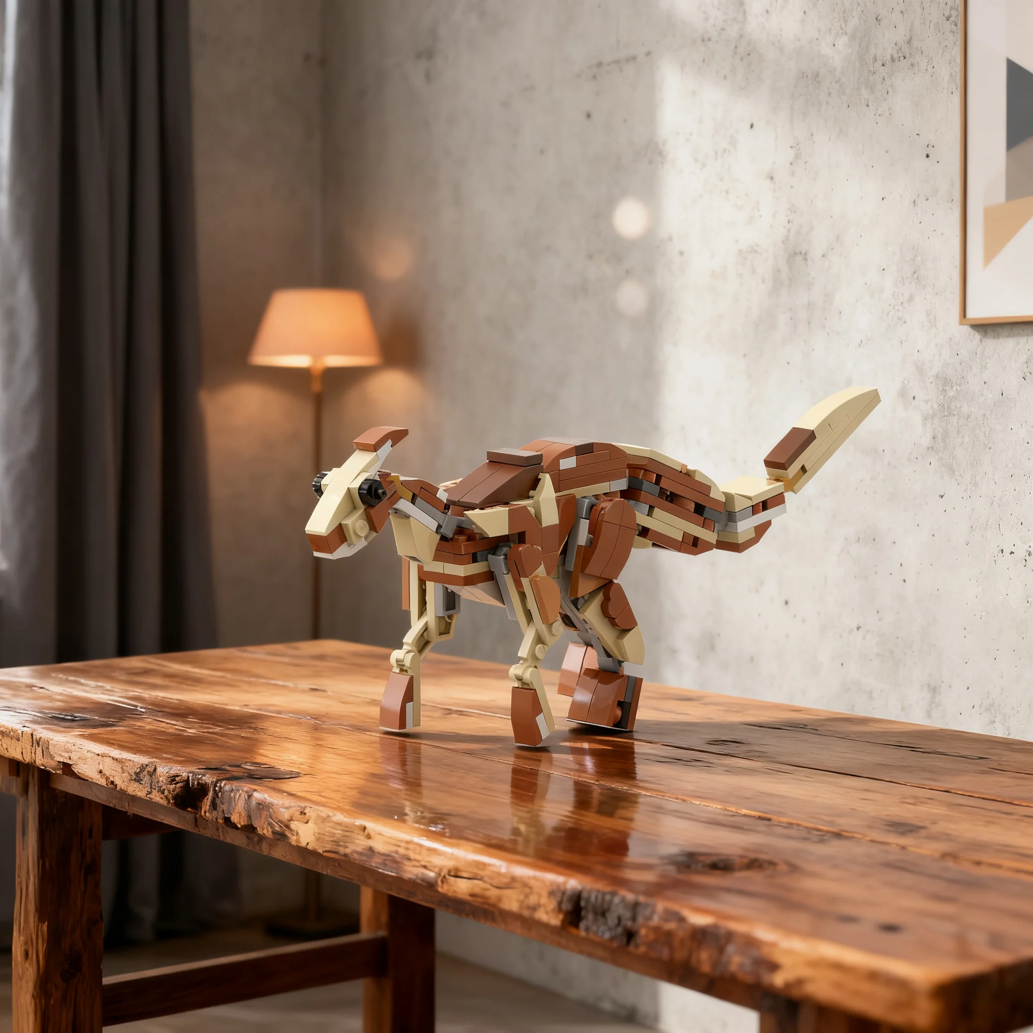 219pcs MOC Parasaurolophus Creator Creator 3-in-1 Model Toy Building Blocks Construction Christmas Gift Education Display Craft