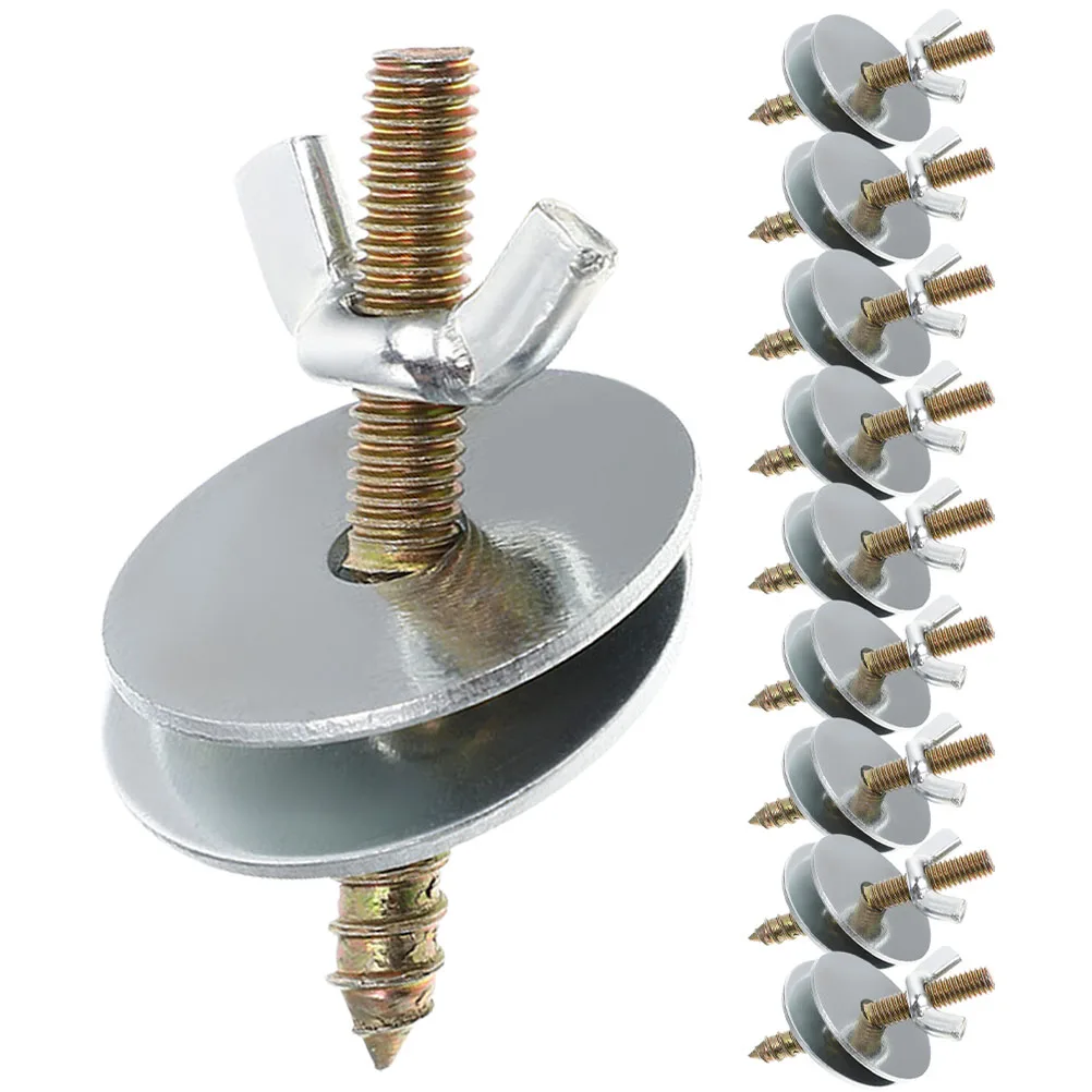 

10pcs Kit Screws With Gaskets Bird Perch Accessories Pet Tools Hamster Screws Nut Set For Cage