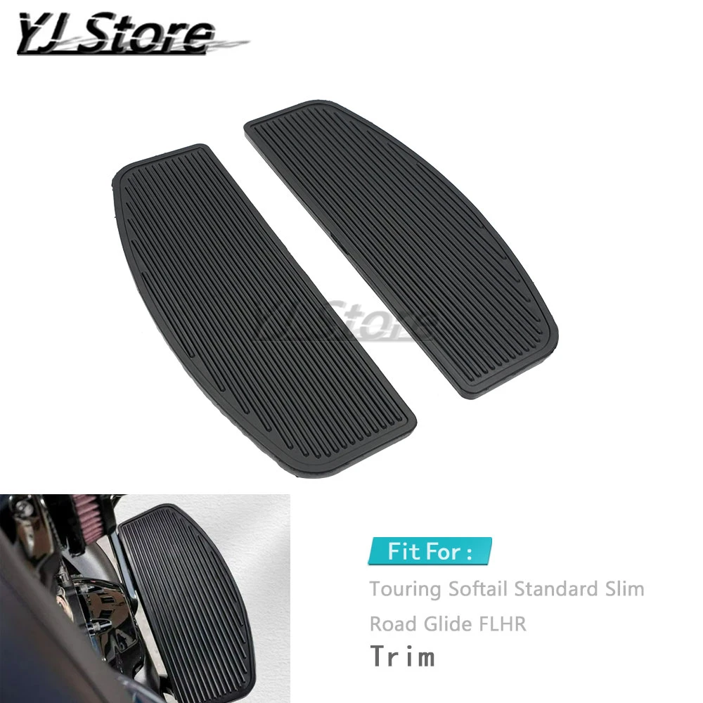 

Fit For Harley Touring Softail Standard Slim Road Glide FLHR Motorcycle Front Rider Insert Floorboard Footrest Footpegs