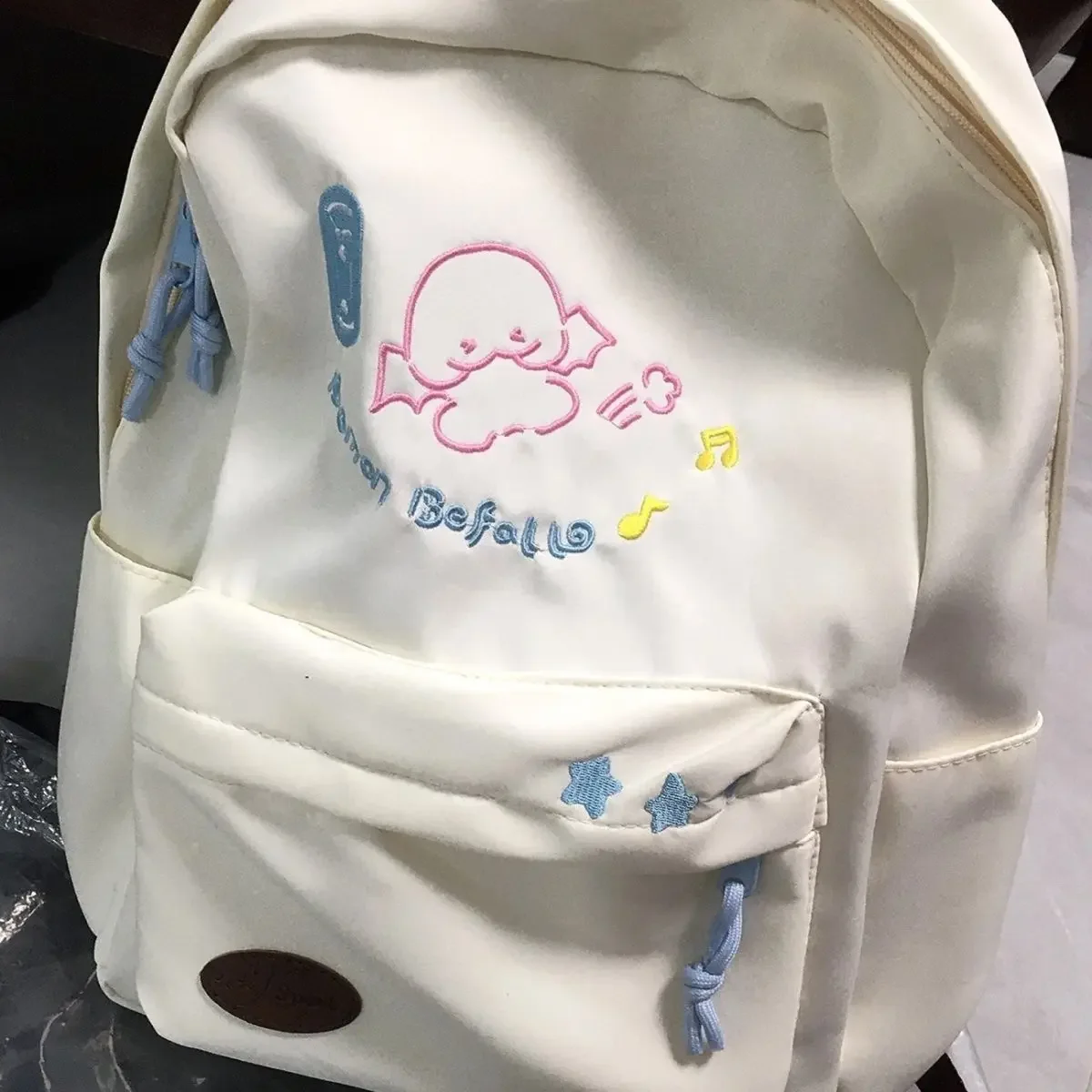 Cartoon Cute Cartoon Canvas Large Capacity School Bag Kawaii Storage Bag Student Supplies Return To School Travel Backpack