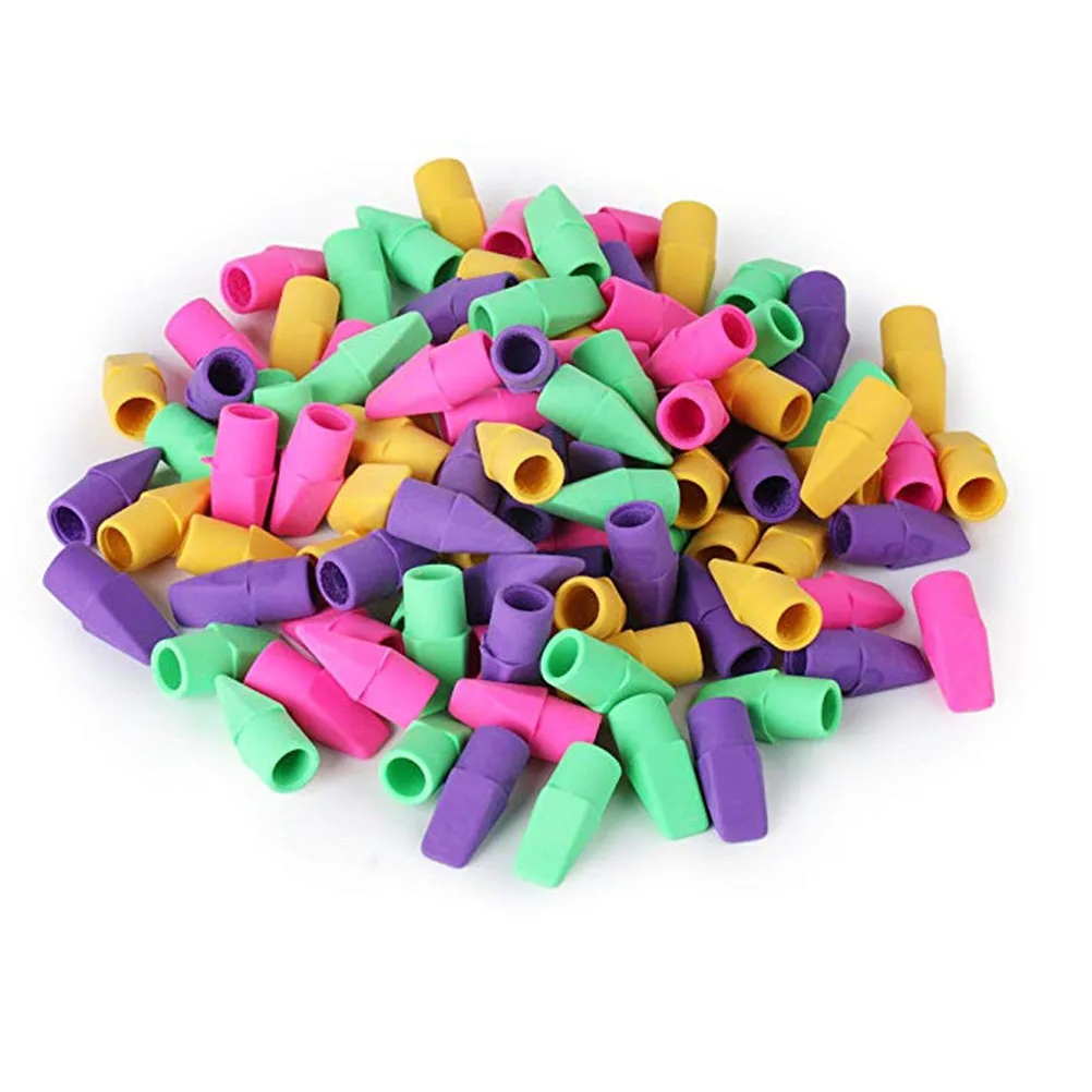 

150 PCS Eraser Stationery Random Color Rubber Small Size Colorful Creative Pencil Gifts