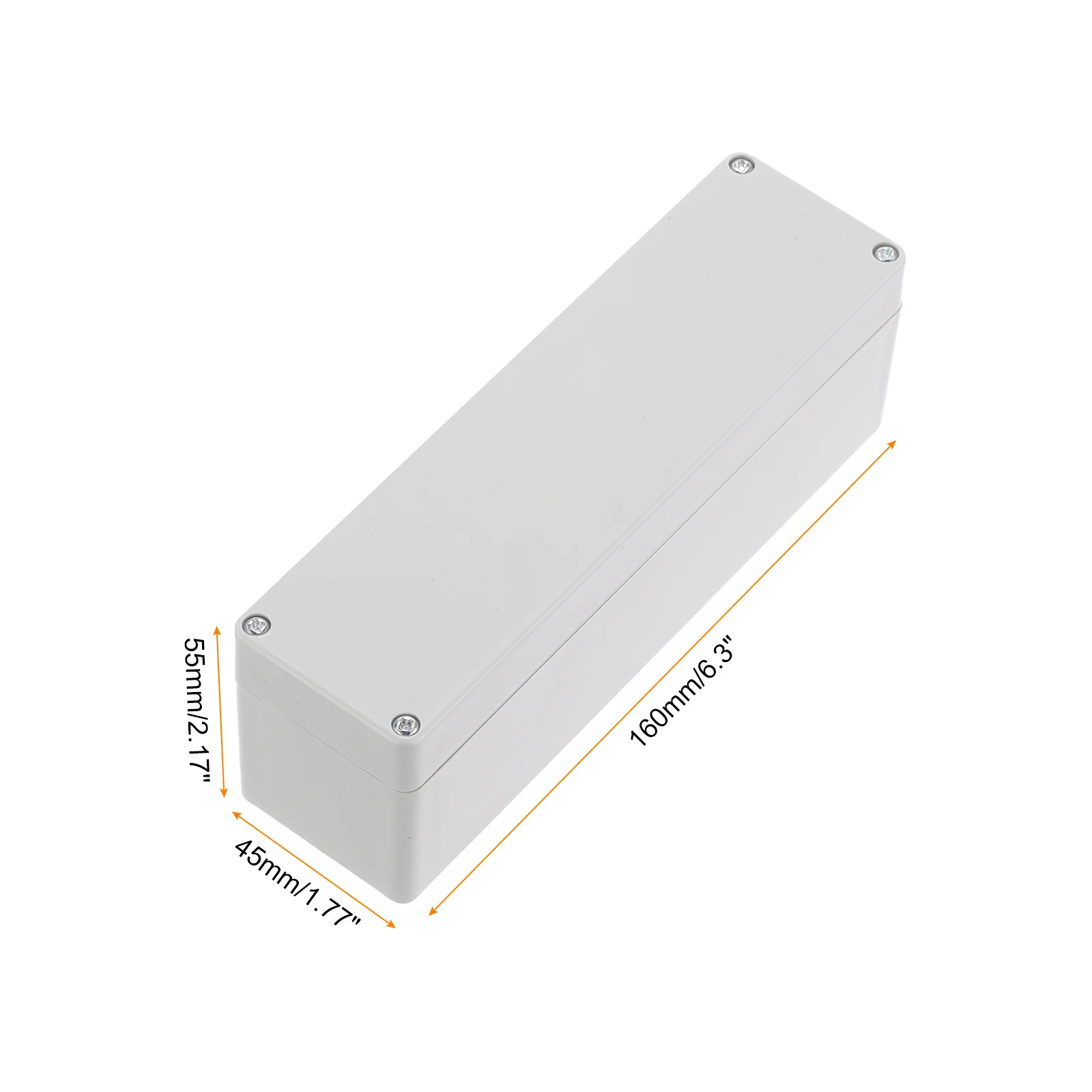 4Pcs Junction Box Dustproof ABS Electrical Project Terminal Box Enclosure Instrument Case Wiring Connection Box forDIYElectronic
