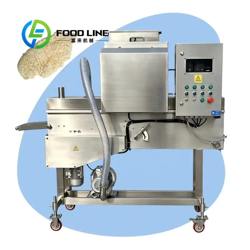 Automatic Breading Machine Smooth Transport Mechanism Less Residual Crumb Reliable Performance For Commercial Workshop