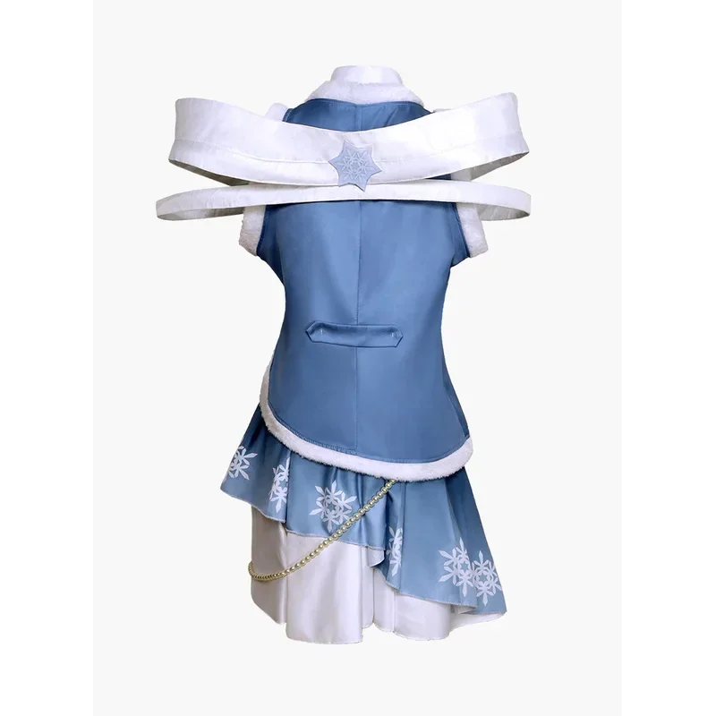 Hot 2025 Snow Cosplay Costume Anime Mikuu Winter Lolita Dress Hairwear Wig Halloween Party Carnival Outfit for Women Girl ir;l5