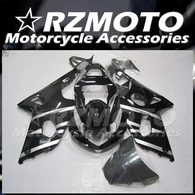 

4Gifts New ABS Fairings Kit Fit For Suzuki GSX-R 600 750 K1 2001 2002 2003 01 02 03 Bodywork Set Black Silver