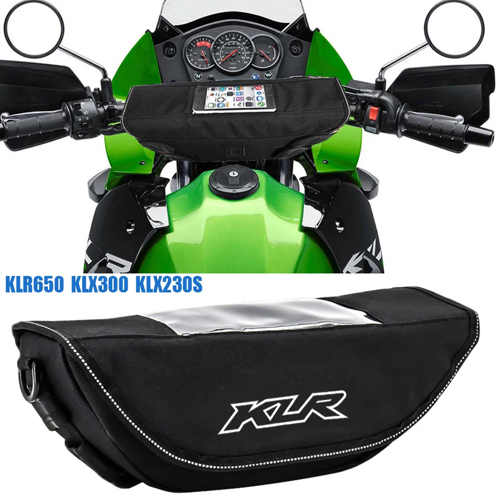 

Motorcycle Accessories Waterproof Bag Storage Handlebar bag Travel Tool bag For Kawasaki KLR650 Adventure ABS KLX300 KLX230S