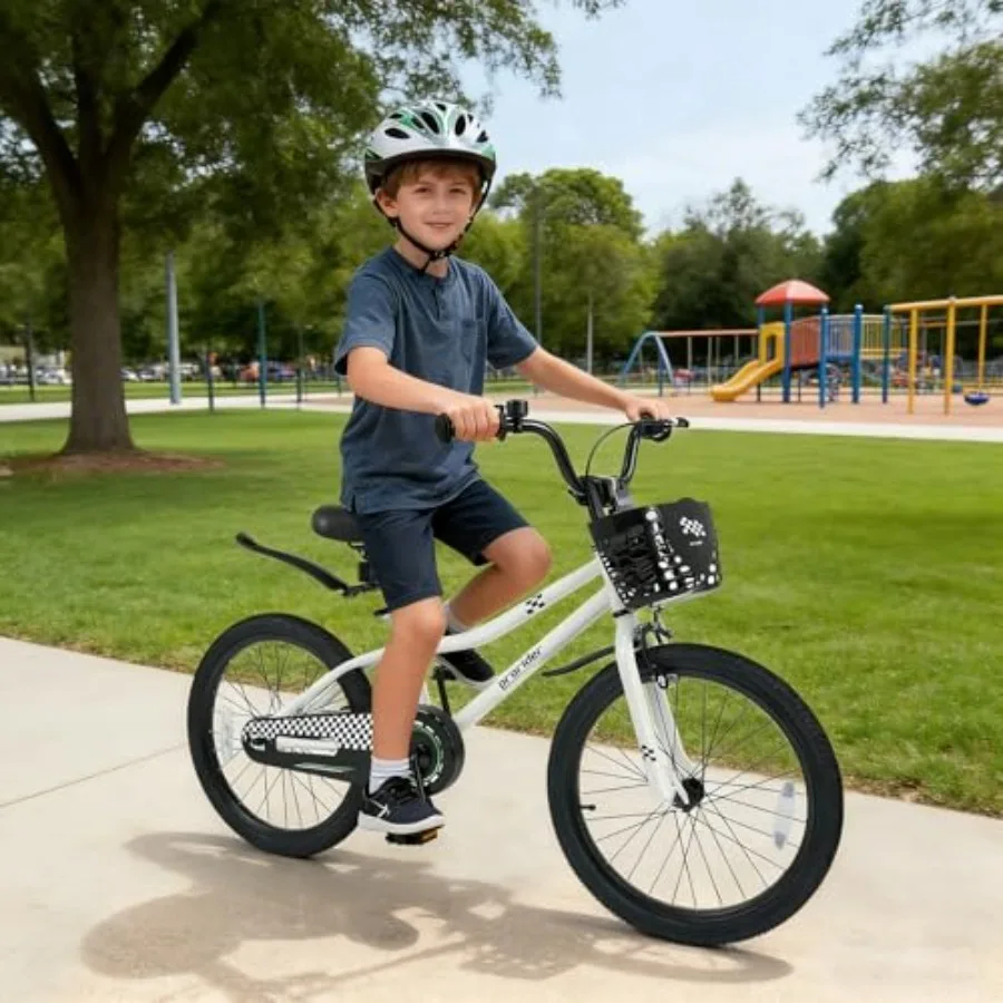 Bicicleta 12 14 16 18 20 pulgadas Bicicletas para niños niñas adolescentes 3-8 8+ años con ruedas de entrenamiento o soporte Freno de mano Freno de posavasos Removab