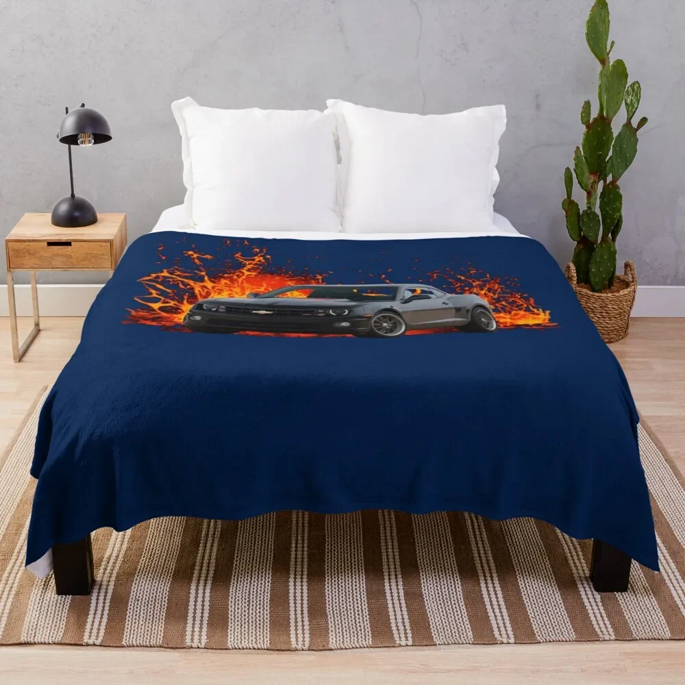 2012 Chevy Camaro 45th anniversary Throw Blanket Hair Heavy Fashion Sofas Blankets Sofas Of Decoration Blankets