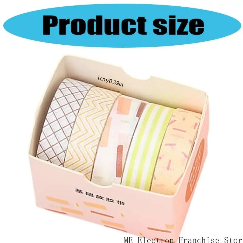 T5EA 5Rolls декоративной ленты для скрапбукинга для Art Craft 10 ммх2 м.