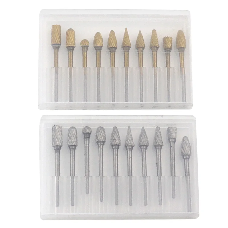 3x6mm rebarbas de carboneto de tungstênio rotativo morrer moedor bit escultura corte duplo metal diamante moagem ferramentas abrasivas