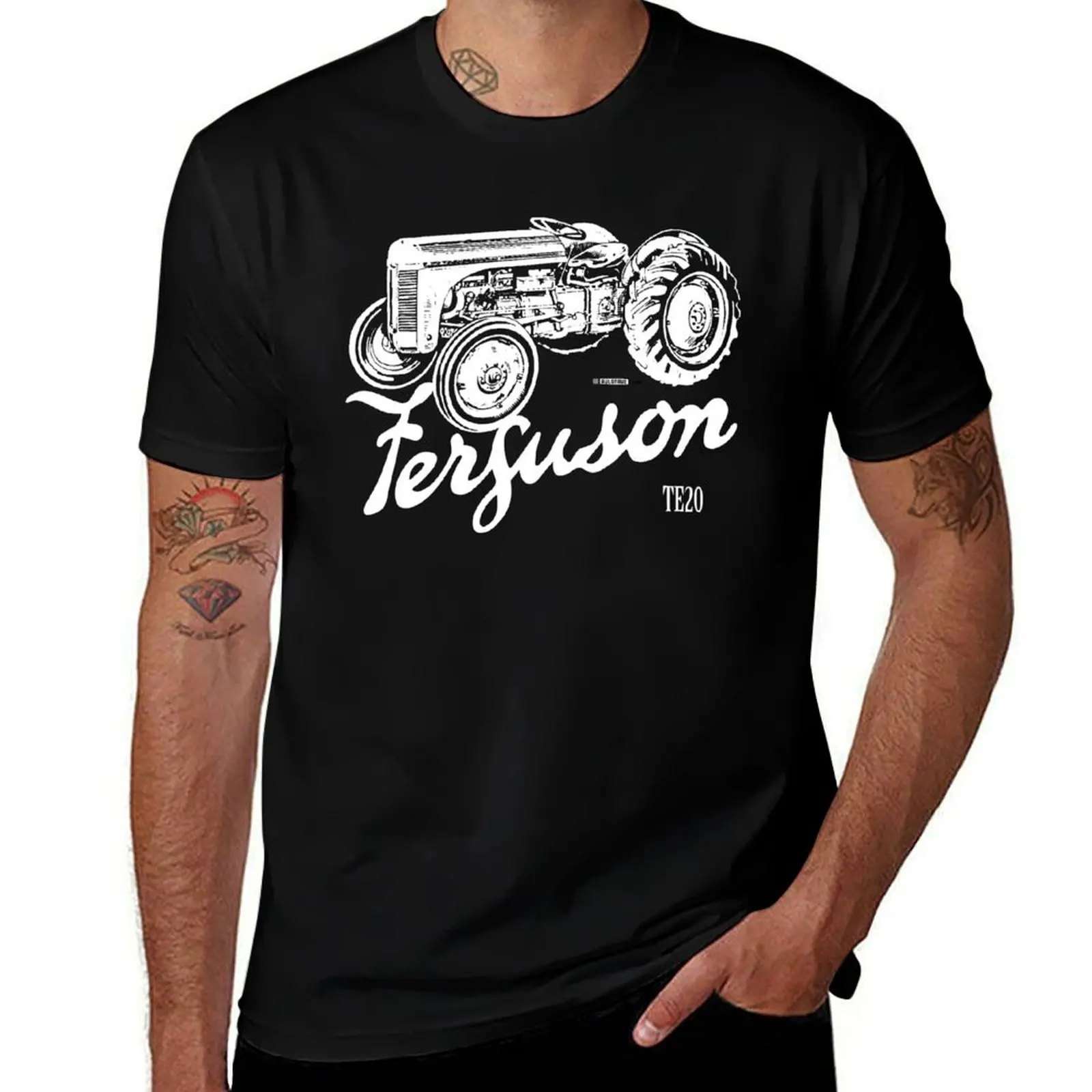 

Classic Ferguson TE20 script and illustration T-Shirt t shirts for man graphic funny essential t shirt
