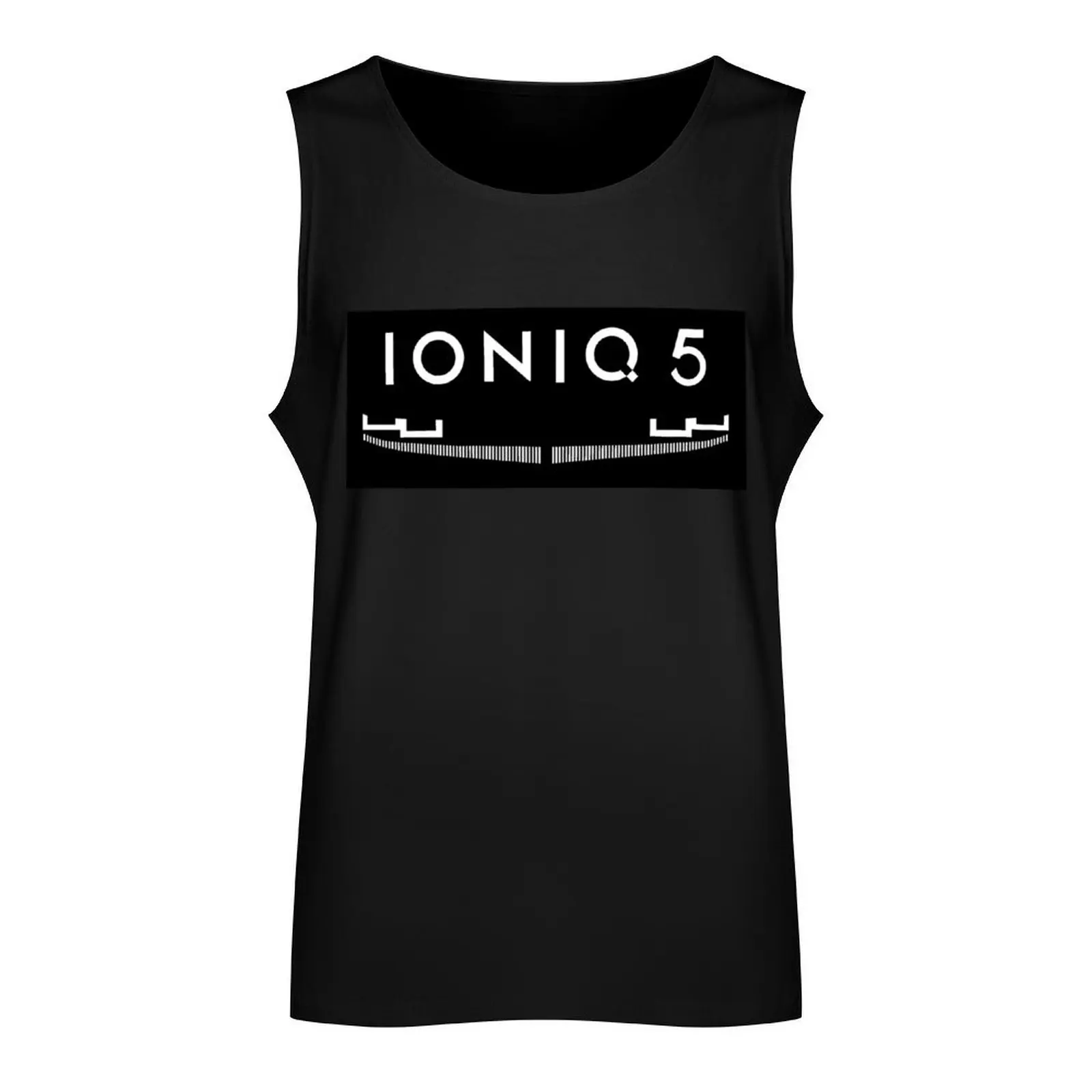 Ioniq 5 iconic front grill and logo Tank Top t-shirt Men's gym men summer Men's tops Sleeveless men