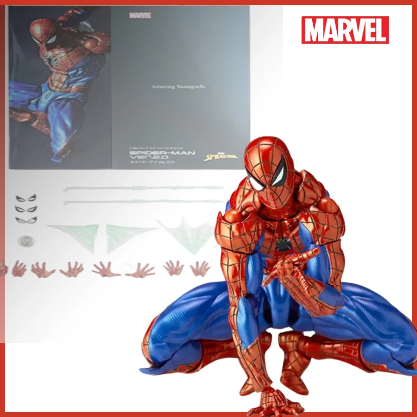 Kaiyodo Spider-Man 2.0 Revoltech Amazing Yamaguchi Mk4 Peter Parker anime action Figure Revoltech Collection Model Toys Gifts