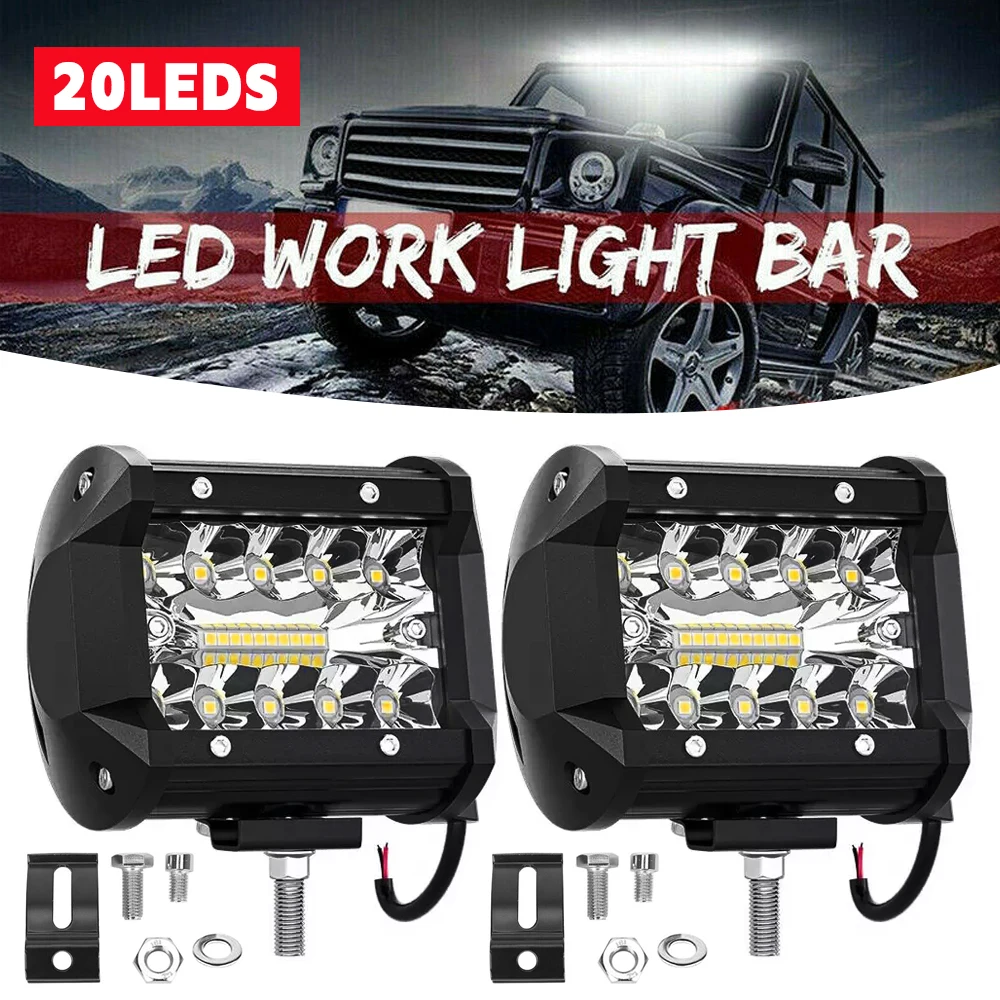 LED maintenance lights 4 inches 60W-2 packs