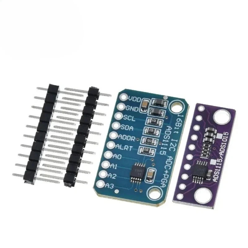 I2C ADS1115 ADS1015 16 Bit ADC 4 channel Module with Programmable Gain Amplifier 2.0V to 5.5V RPi