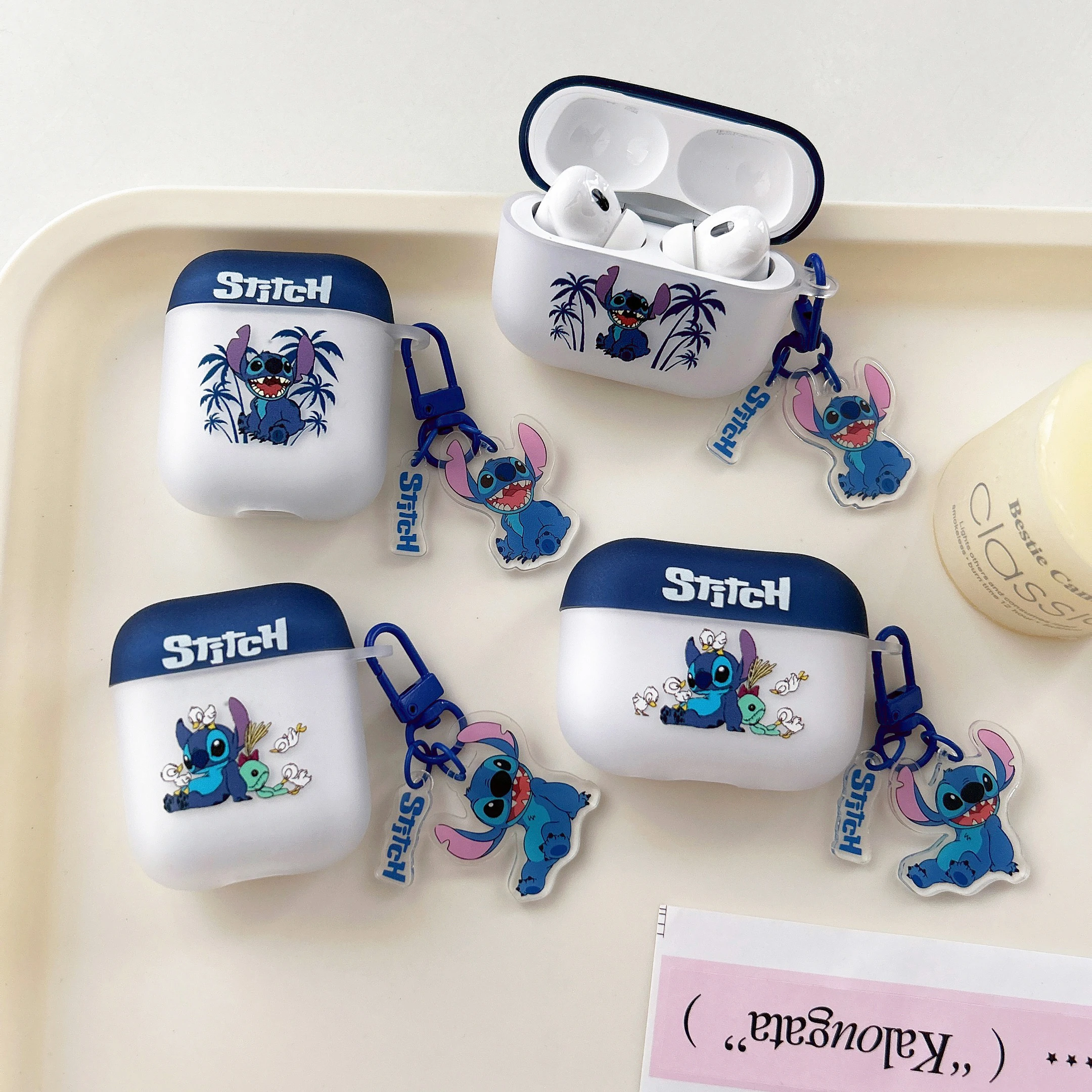 

Preferred Birthday Gift Styles For Disney Animation Cute For Stitch Cartoon Anti-drop Headphone Case For Airpods 4,2,3,Pro,Pro2