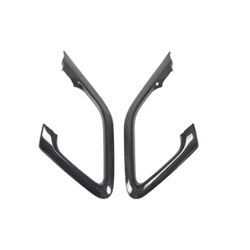 Real Carbon Fiber Car Window Glass Lift Handle Position Decorative Frame for Nissan GTR R35 2008-2016 Car Interior Accessories