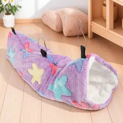 

Squirrel Cotton Nest Hamster House Tunnel Bed Small Pet Hammock for Cage Hanging Animal Animals Accessories